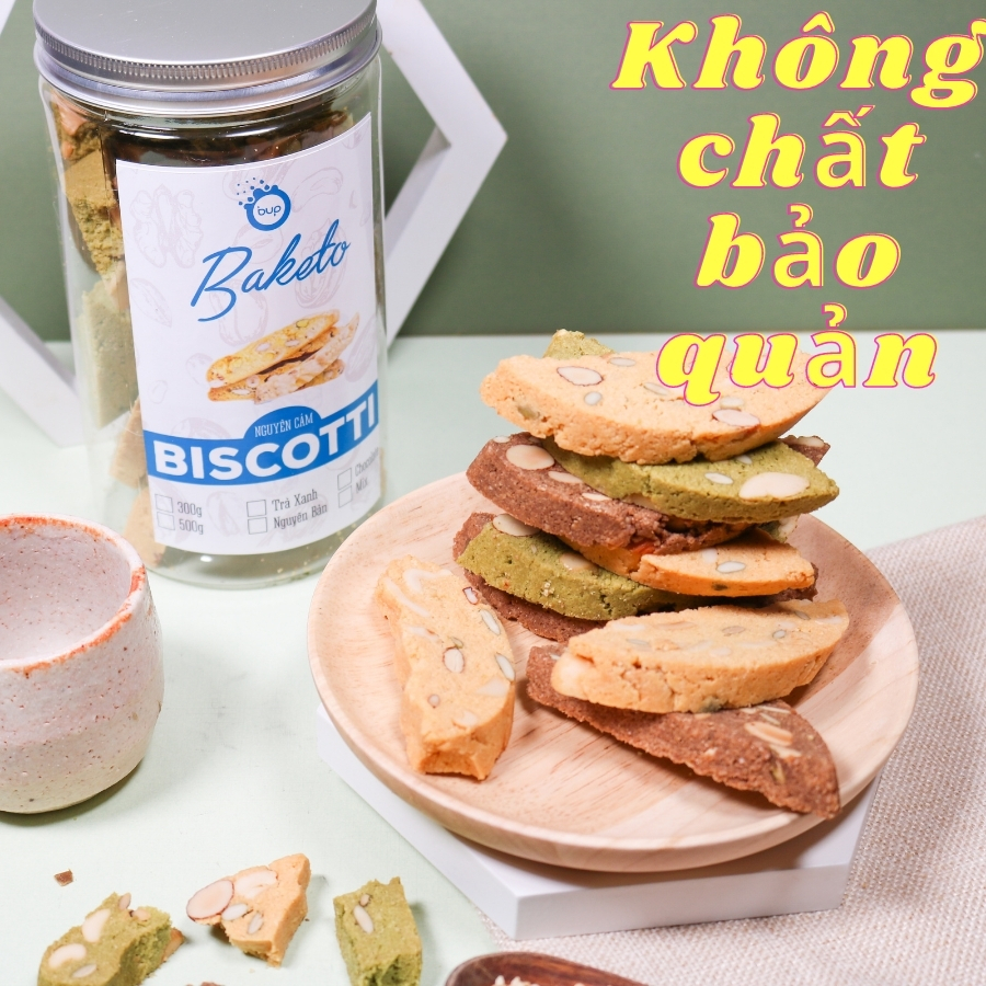 [Ăn kiêng + Giảm cân] 500G BÁNH WHEY BISCOTTI GIẢM CÂN EATCLEAN