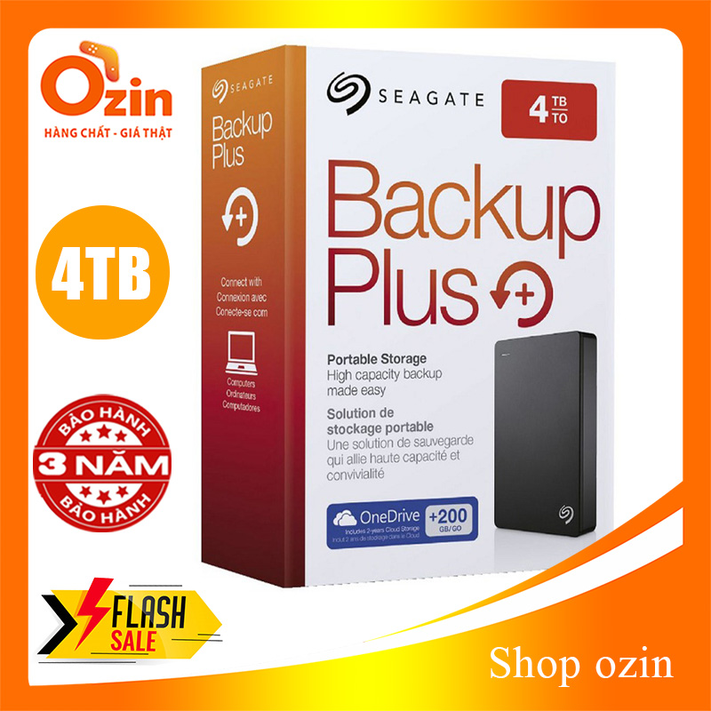 Ổ cứng di động Seagate backup plus 4TB Portable USB 3.0