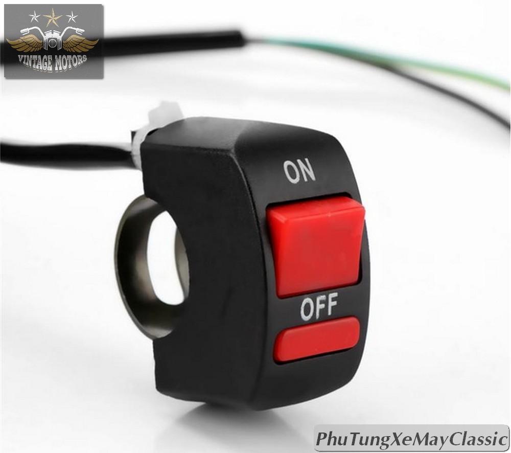 Công tắc on off xe máy phù hợp lắp mọi loại xe (lắp cả xe đạp điện)