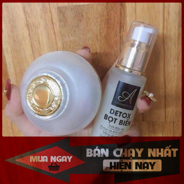Combo kem a face pháp + detox bọt biển