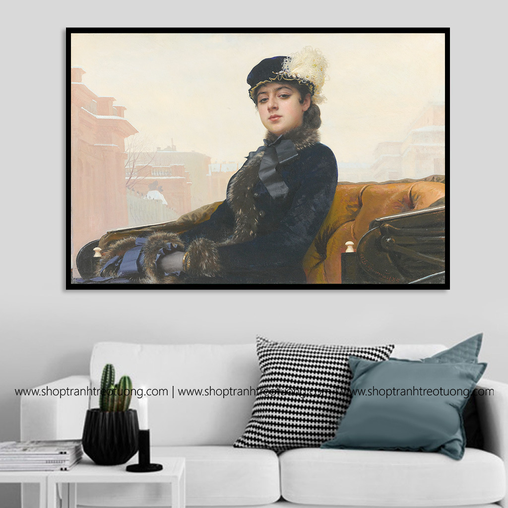 Tranh treo tường: Người đàn bà xa lạ-DC189, Tranh treo tường chất lượng cao, siêu sắc nét, đẹp giá rẻ tại Du Mục Art