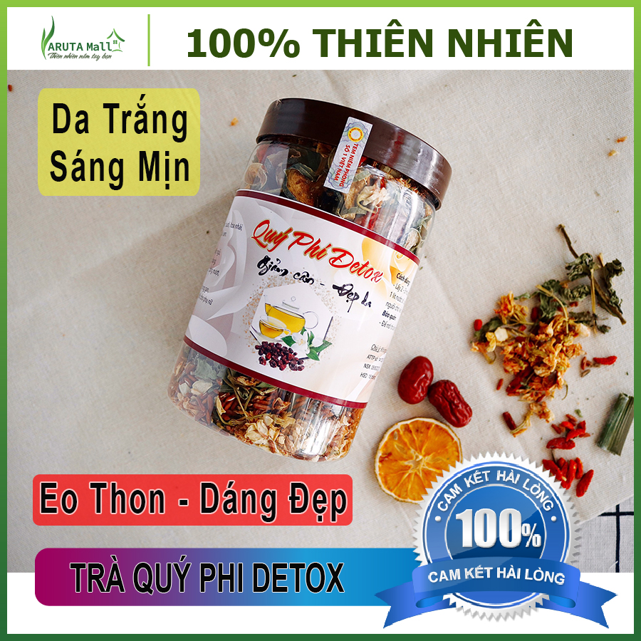 [HCM][Chính Hãng] Hộp Trà Quý Phi Detox - Giảm Cân Đẹp Da Thanh nhiệt giải độc mát gan - 100% Giảm cân hiệu quả