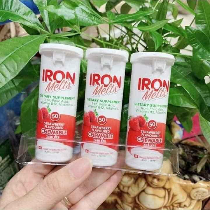 Viên sắt ngậm Iron Melts Úc 50 viên