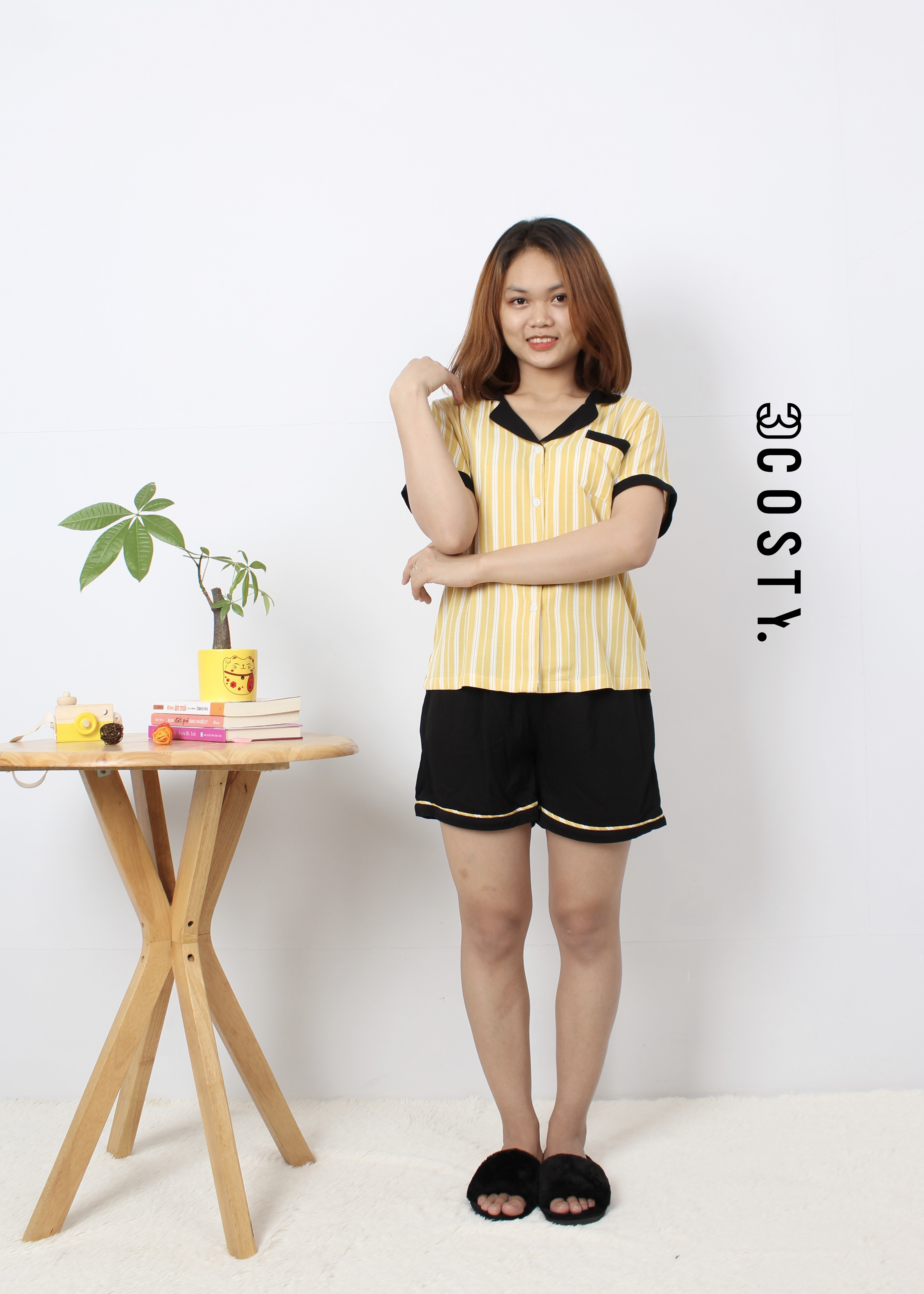Đồ Bộ Pijama Quần Short Mặc Nhà Tole (Lanh) Sẹc Cao Cấp 3COSTY. A8PS Nhiều Họa Tiết