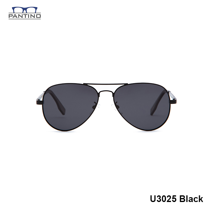 Kính Râm , Kính Mát Nam, Nữ Phân Cực, Chống Tia UV, Chống Chói Lóa PANTINO Chính Hãng Hàn QuốcMã U3025 - Black