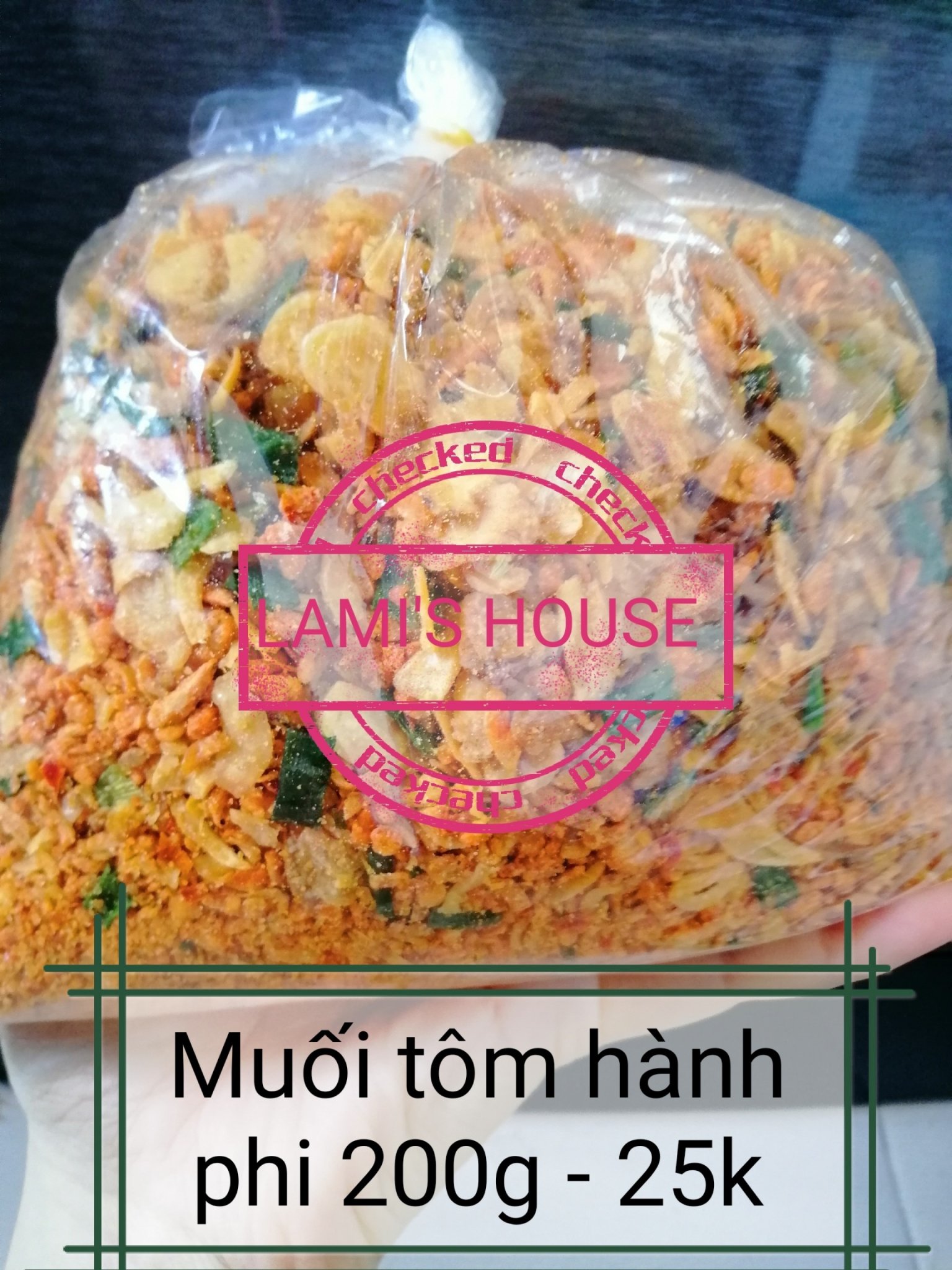 [HCM]Muối tôm hành phi Tây Ninh loại 1 LAMIS HOUSE 200g