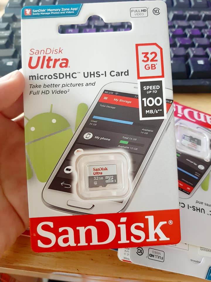 Thẻ nhớ micro sd 32gb sandisk c10