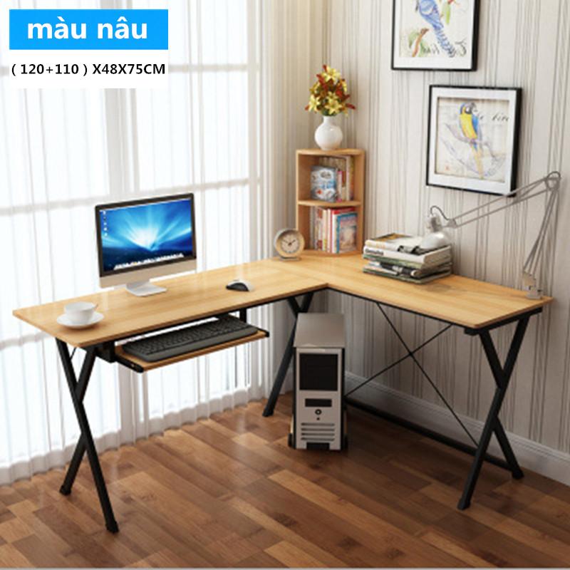 (MIỄN SHIP TOÀN QUỐC) Laba bàn làm việc góc L bàn văn phòng（120+110）x48x 72cm bàn máy tính hình chữ