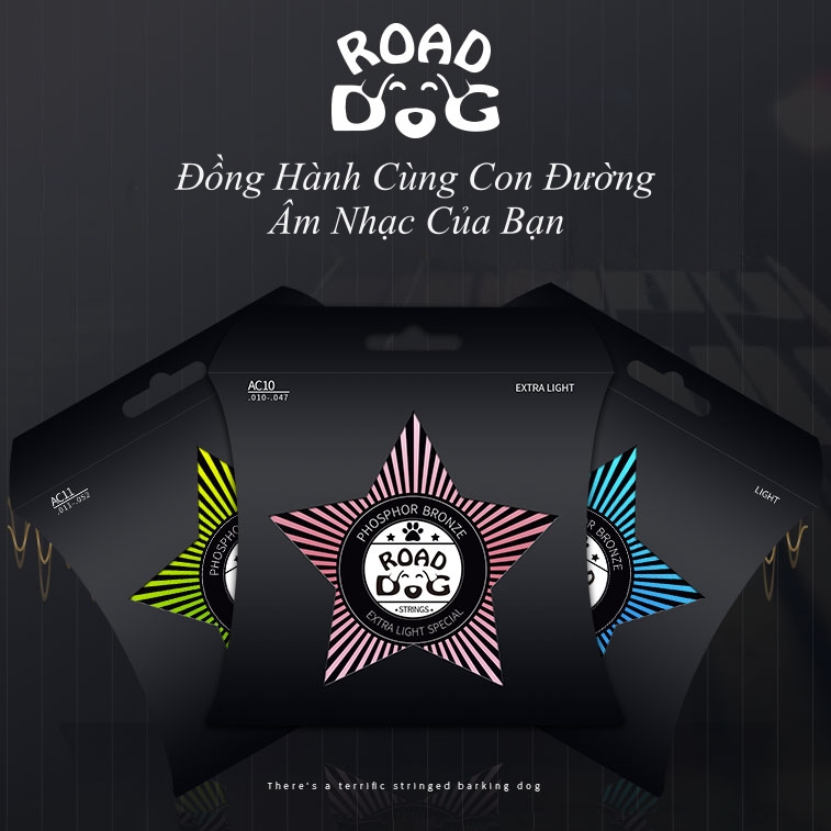 Dây Đàn Guitar Acoustic Road Dog AC10