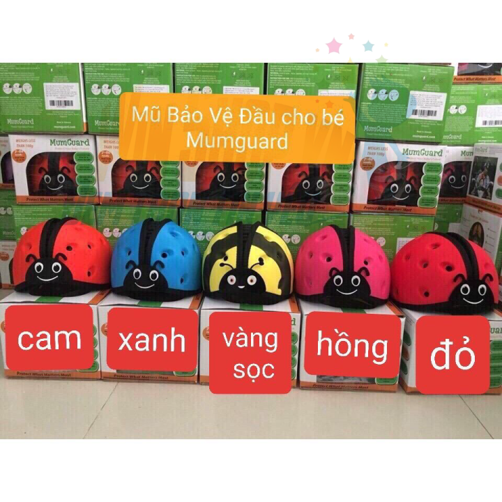 Mũ bảo hiểm bảo vệ đầu trẻ em MUMGUARD (Nón an toàn cho bé tập bò, tập đi, đạp xe) có hộp chính hãng |Winshopvn