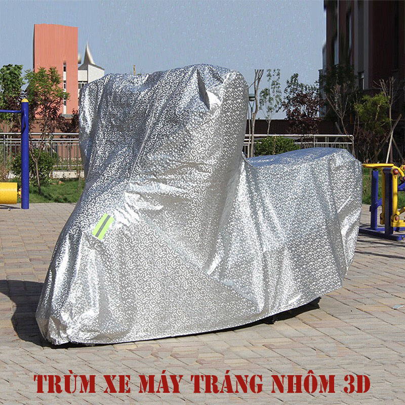 Áo trùm xe máy, Bac trum xe may, Áo trùm xe sh 150i, Bạt phủ xe máy tráng nhôm 3D cao cấp, CHỐNG MƯA - CHỐNG NẮNG- CHỐNG BỤI - CÁCH NHIỆT loại SIÊU DÀY 3 lớp bảo vệ xe của bạn bền bỉ với thời gian - BH 1đổi 1 toàn quốc