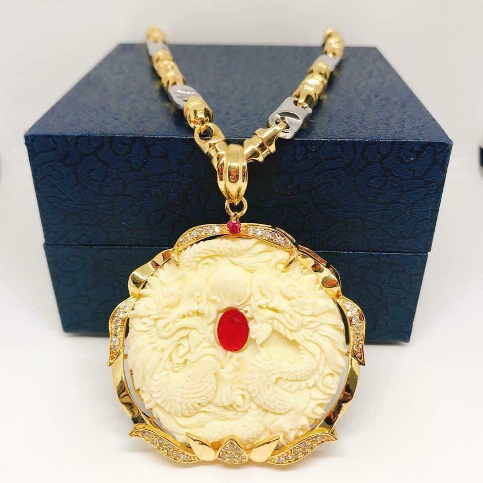 Dây Chuyền Nam Vip Bạc Thái Mạ Vàng, Vòng Cổ Nam Phong Cách | Jewelry Bảo Tín JEW001 ( Màu Vàng)