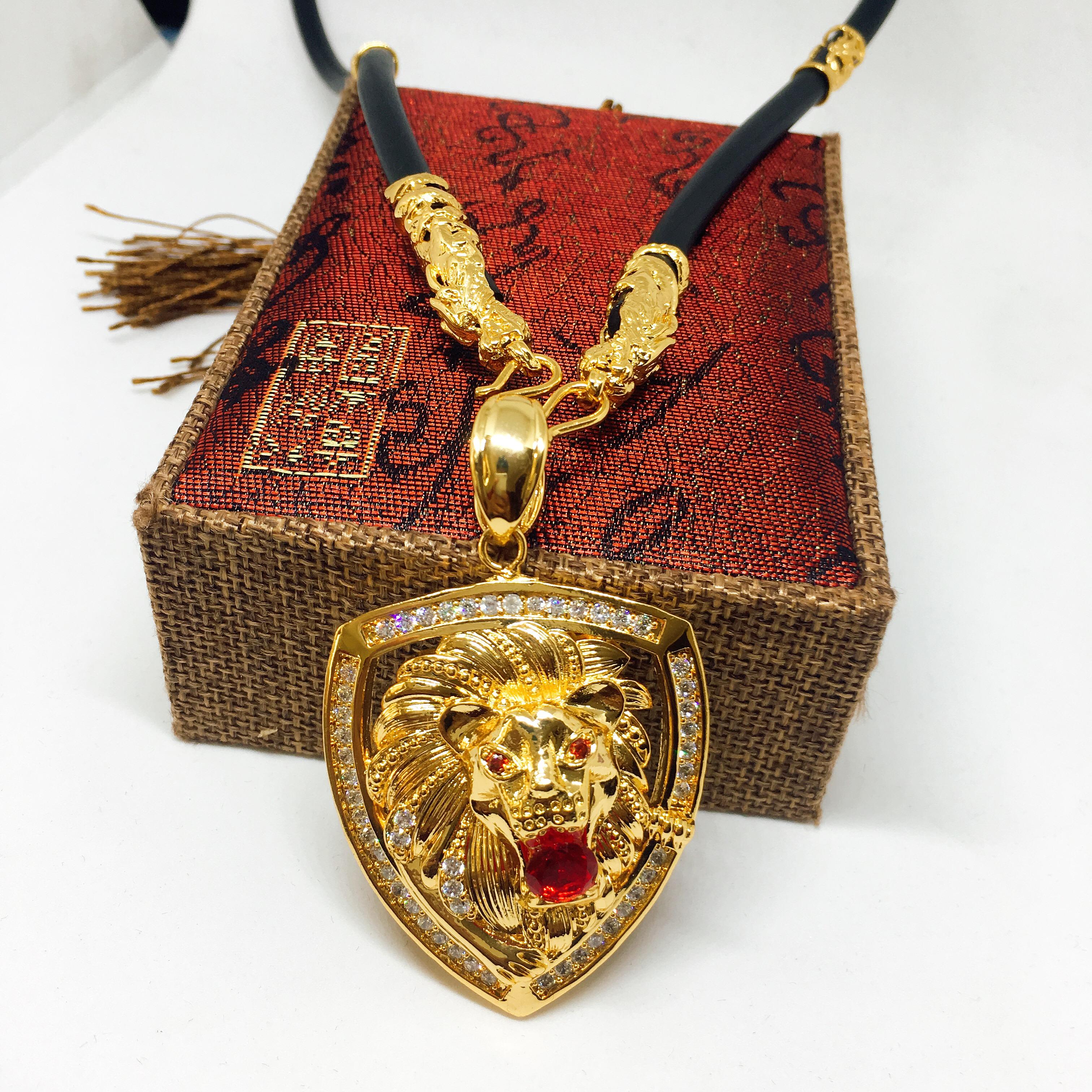 Dây Chuyền Nam Vip Bạc Thái Mạ Vàng, Vòng Cổ Nam Phong Cách | Jewelry Bảo Tín LNMS01 ( Màu Vàng)