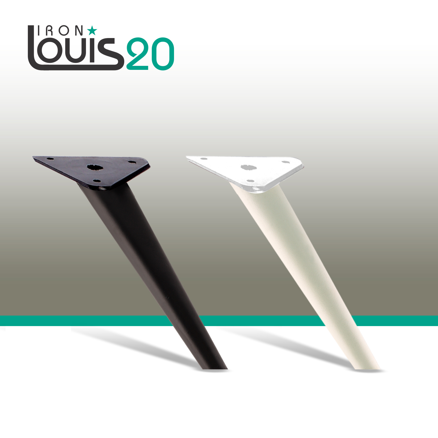 Chân bàn sắt Louis 20cm