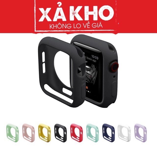 Ốp Lưng Dẻo Silicon Cao Su Cho Apple Watch seri 1 2 3 4 5
