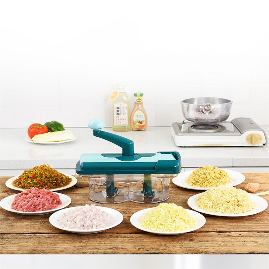 Máy cắt rau củ, Dung cu da nang, Dụng cụ cắt rau củ Nicer Dicer Fusion Genius đa năng cao cấp, gồm nhiều dụng cụ dễ dàng sử dụng, chế biến nhiểu kiểu món, 1