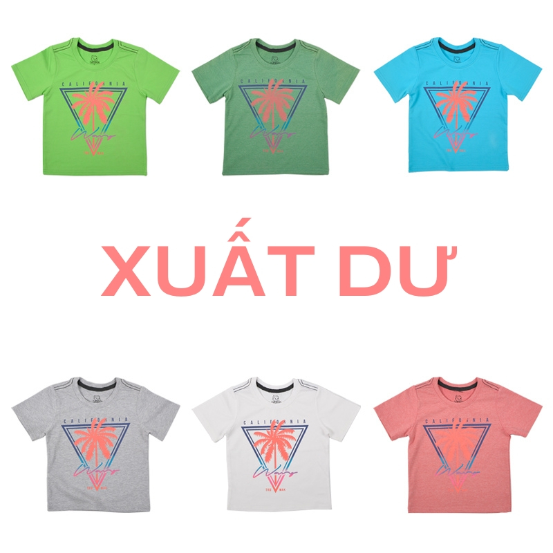 [HCM]Áo thun ngắn tay trẻ em TrueKids áo thun bé trai hình cây cọ phối nhiều màu