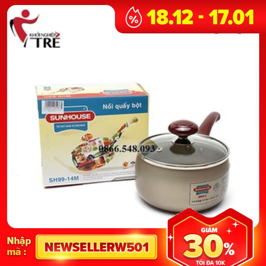 Nồi quấy bột sunhouse anod màu đồng sh99 - 14m1