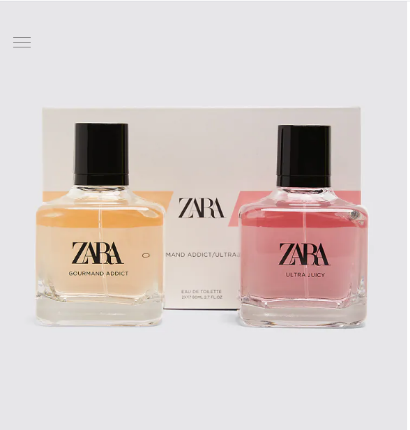 Nước hoa nữ zara gourmand addict+ultra juicy edt 80ml .