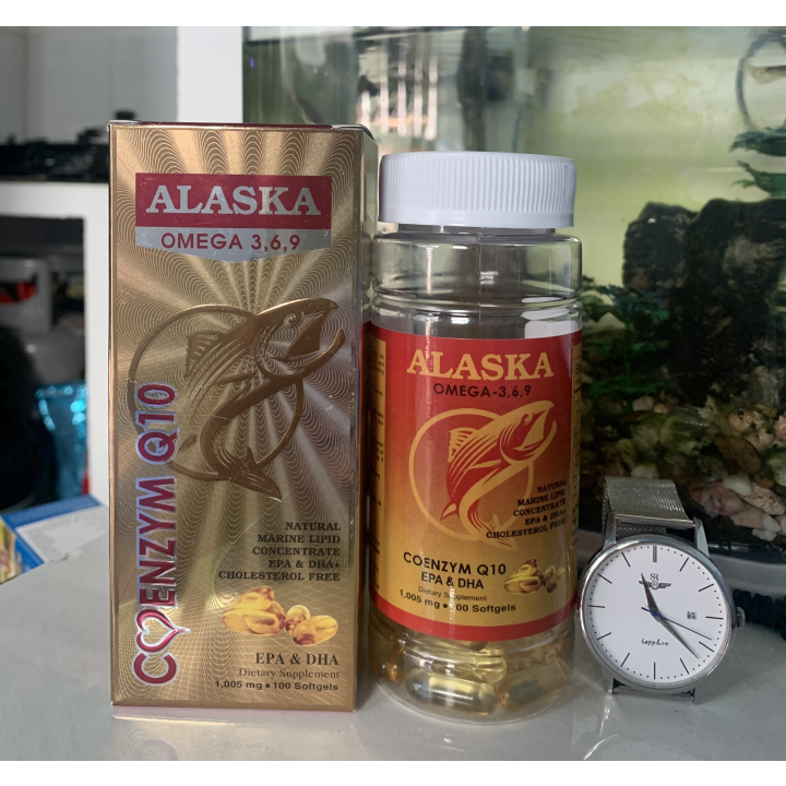 (Chính hãng) Dầu Cá Alaska Omega 369 Hộp 100 viên - Bổ Não Tăng Cường Thị Lực Giảm Nguy Cơ Mắc Bệnh Tim Mạch