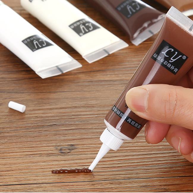 Bộ 10 tuýp keo sơn che khuyết điểm gỗ keo trám khuyết điểm đồ gỗ bị bong tróc, xước sơn,