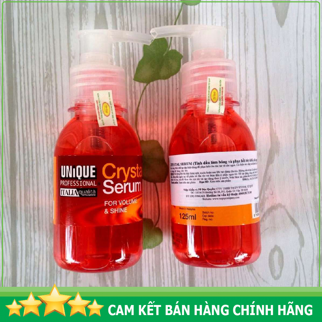 [HCM]Serum Unique Crystal 125ml - Tinh Dầu Làm Bóng Tóc Mềm Mại Mượt tóc