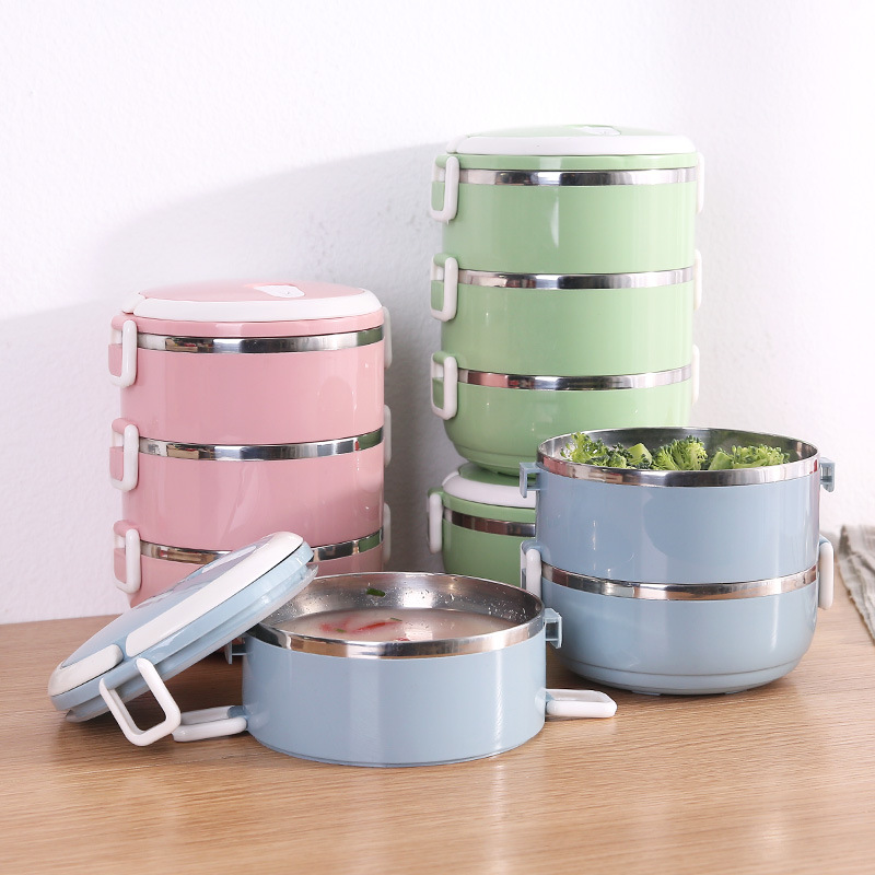 Hộp đựng cơm giữ nhiệt tốt đựng thức ăn 4 tầng Lunch Box ruột inox cao cấp hộp đựng cơm văn phòng cặp lồng giữ nhiệt