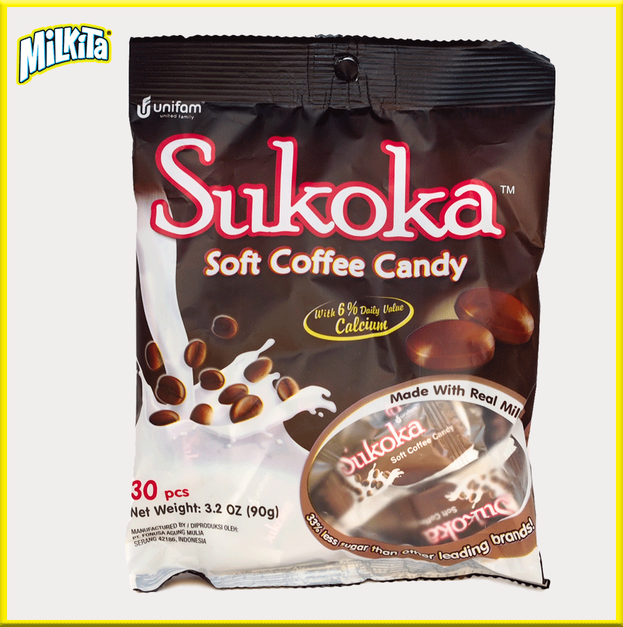 Kẹo viên cà phê Sukoka Milkita  (Bịch 30 viên)