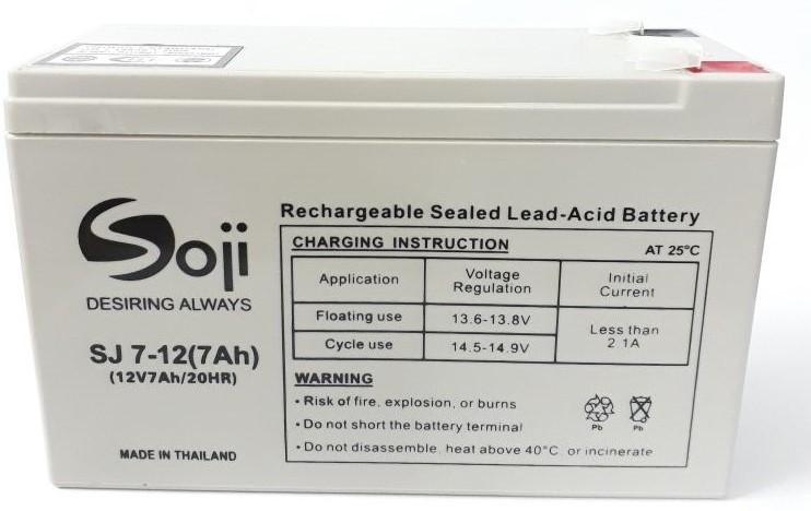 Ắc quy viễn thông Soji Thái Lan 12V 7ah