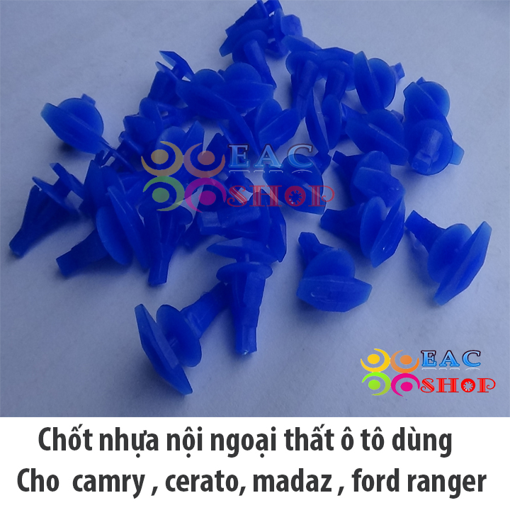 Chốt nhựa ô tô, lở nhựa ô tô ,mã 1023 vít nhựa ô tô, ốc nhựa , ốc nhựa nội, ngoại thất mã số :1023 bộ 20 cái màu XANH - Thu Nhung shop