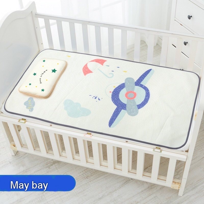 Chiếu điều hoà làm mát kèm gối cho bé Muslin tree