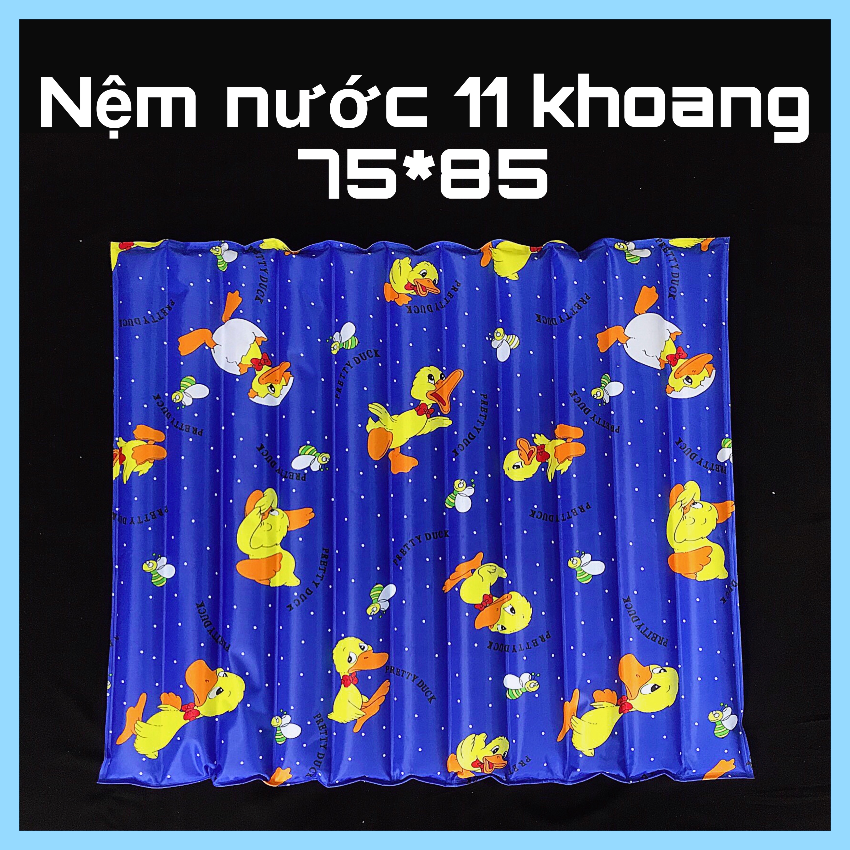 Nệm nước mát ngọc thảo 75*85 11 khoang loại tốt
