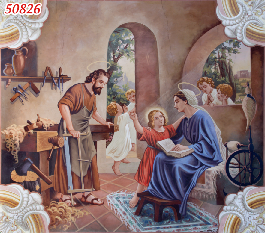 Tranh dán tường khổ lớn vải lụa loại 1 /Tranh chúa JESUS