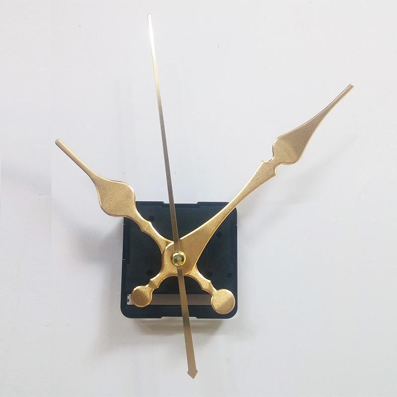 Bộ kim vàng 12cm và Máy đồng hồ treo tường loại tốt - Kim trôi