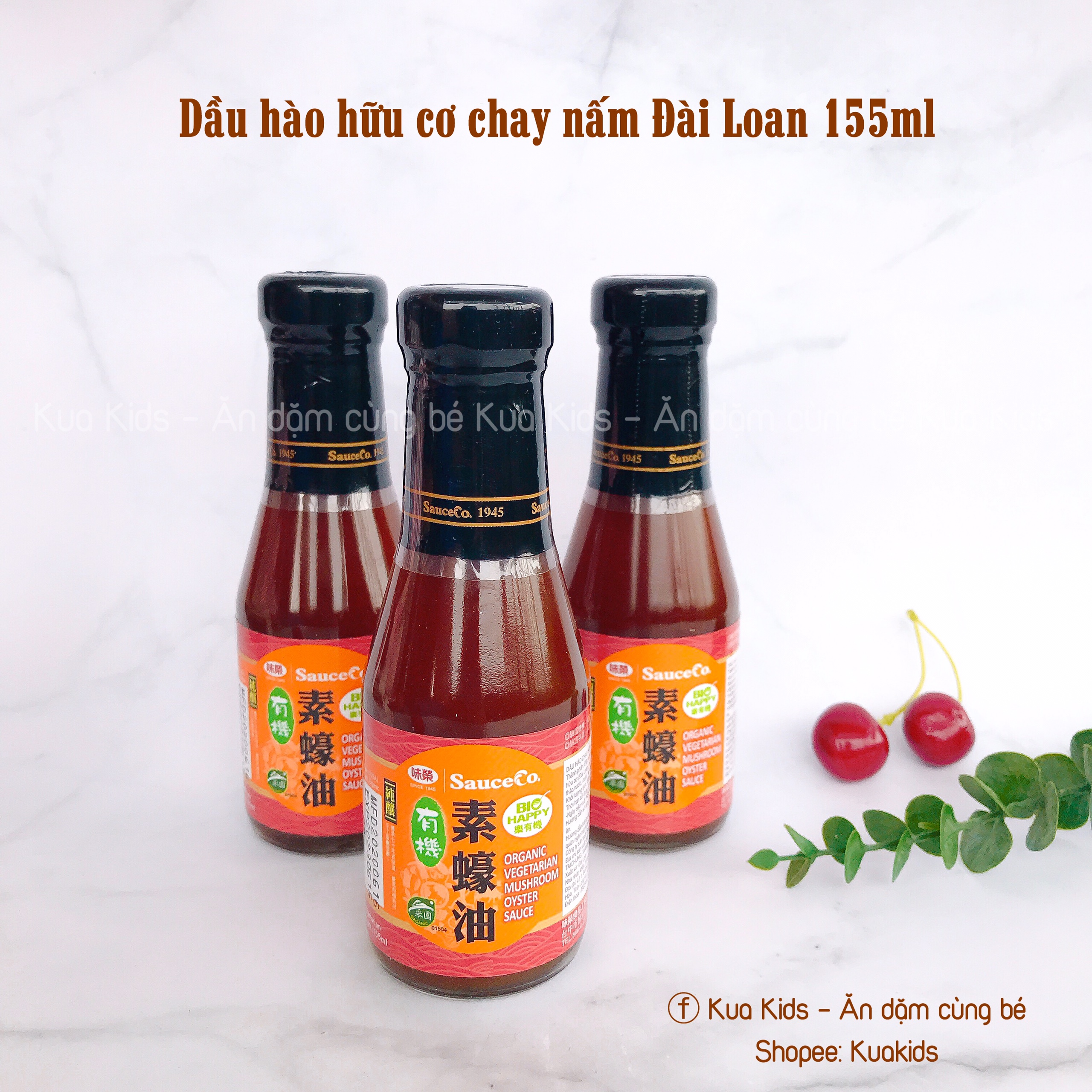 Dầu hào chay nấm hữu cơ đài loan 155ml