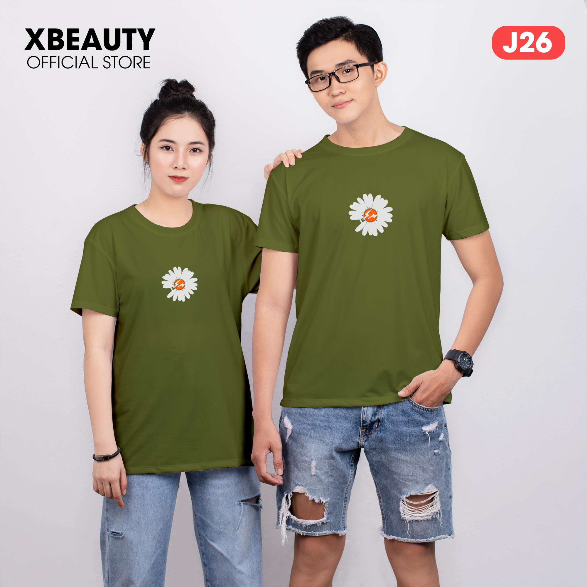 Áo thun Nữ thời trang XBeauty J26 áo phông nữ vải Cotton 100% cao cấp. Có 5 màu (Đen/Đỏ/Hồng/Trắng/Vàng). Áo thun thời trang Nữ cá tính sang trọng