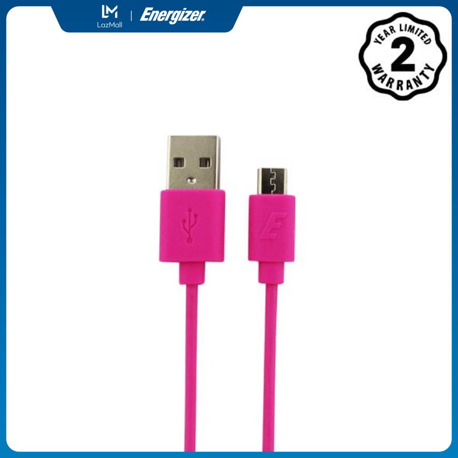 Cáp energizer ht flat usb micro 1.2m màu hồng - c21ubmcgpk4
