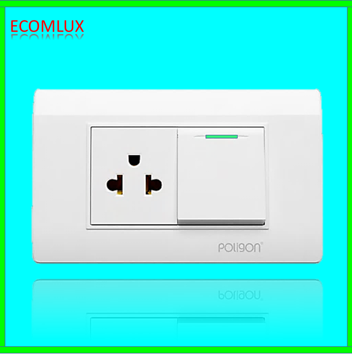 Ổ Cắm 3 chấu  kèm công tắc đơn 2 chiều