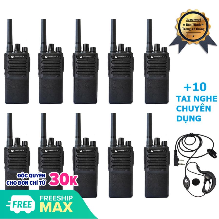 Bộ 10 bộ đàm motorola cp6688 + 10 tai nghe chuyên dụng