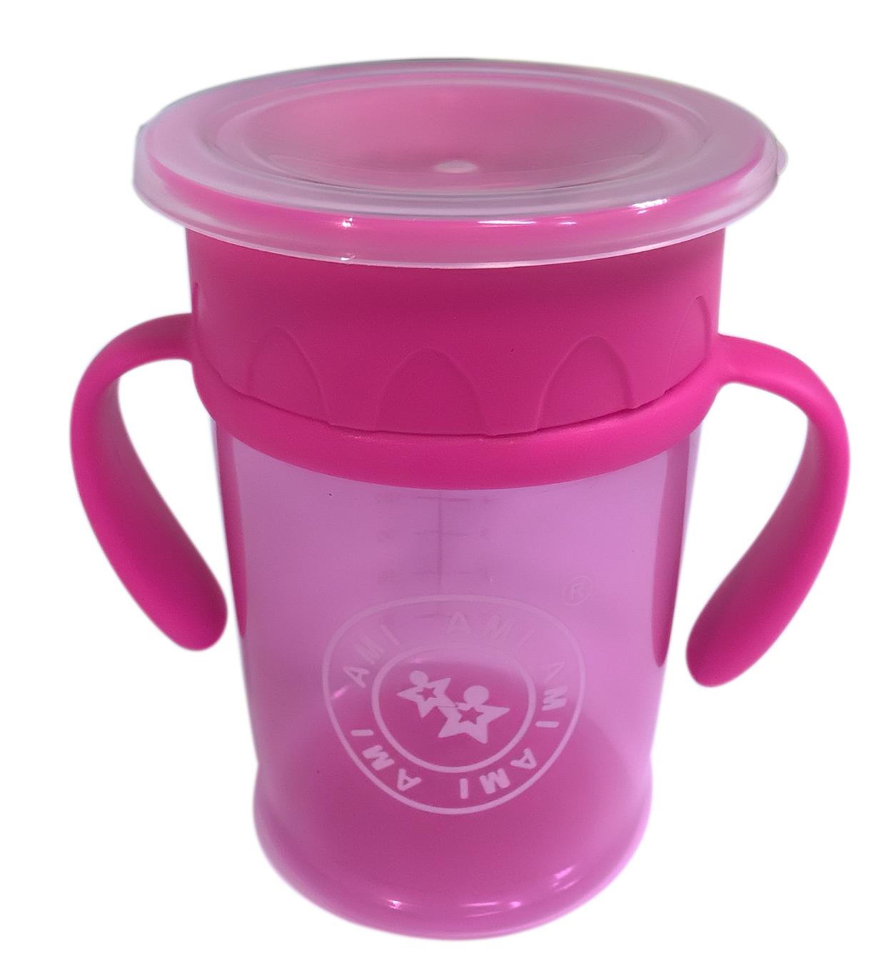 Cốc tập uống chống tràn 360 độ 250ml am55413 - âmi