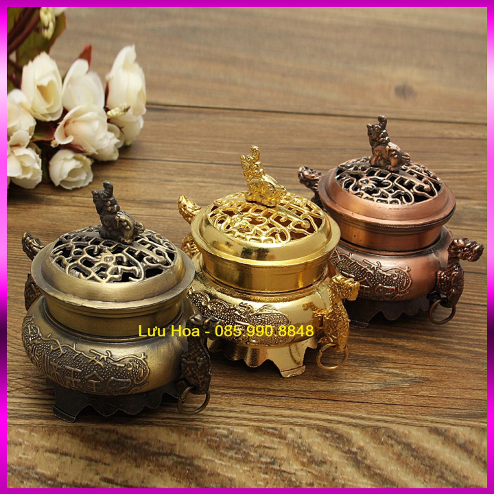 Lư xông trầm, lư đốt trầm hai rồng cao cấp - Hàng chất đáp ứng mọi nhu cầu chơi trầm