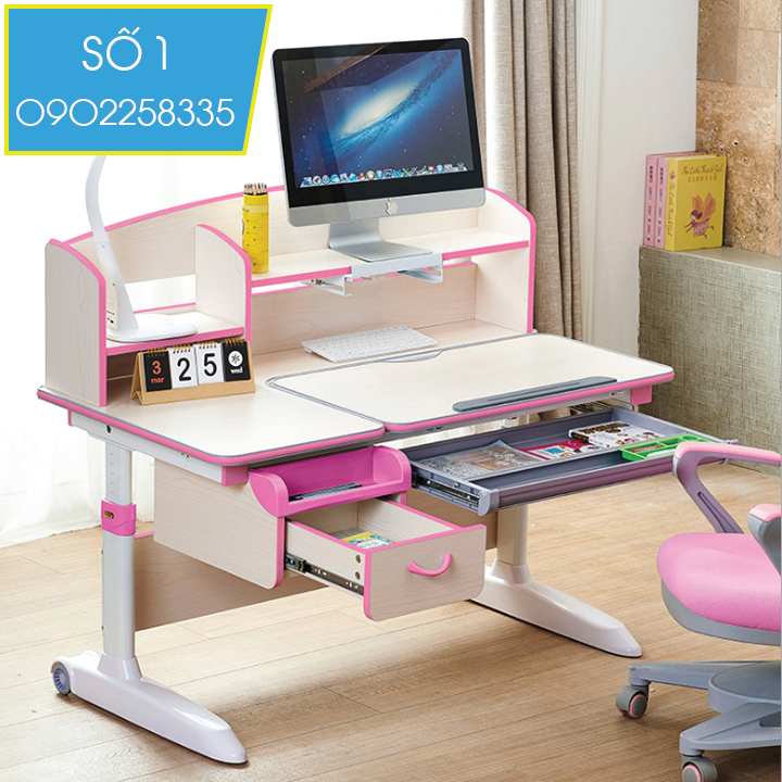 Bàn học chống gù chống cận thông minh - hiện đại dành cho trẻ em đạt tiêu chuẩn chất lượng cao