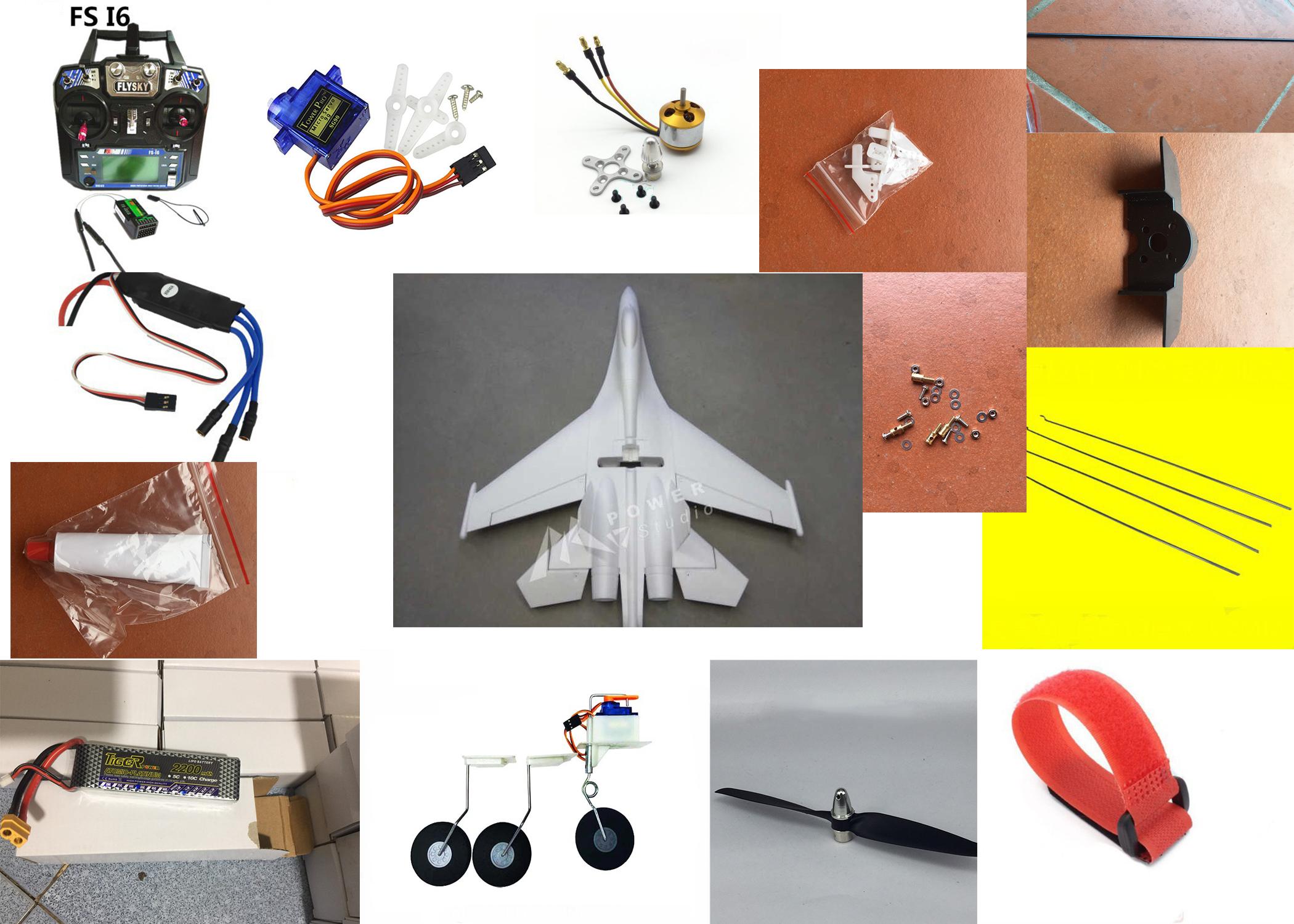 Bộ Su 27 kit đúc EPO đầy đủ đồ