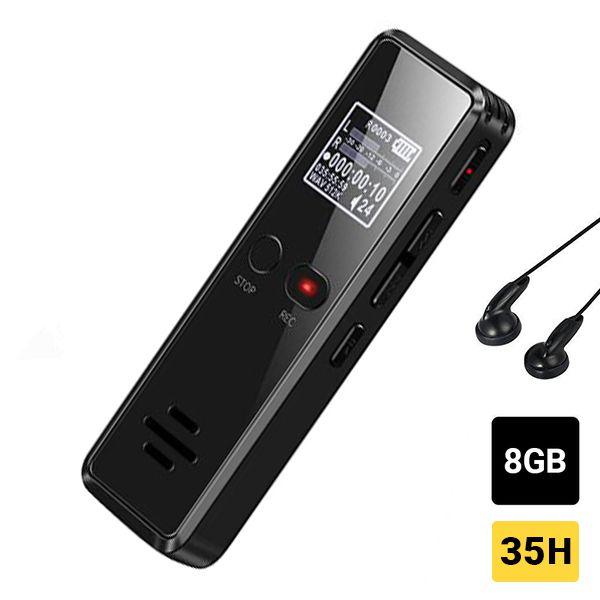 Máy ghi âm chuyên dụng mini siêu nhỏ DVR 818 Ghi âm 35 giờ liên tục