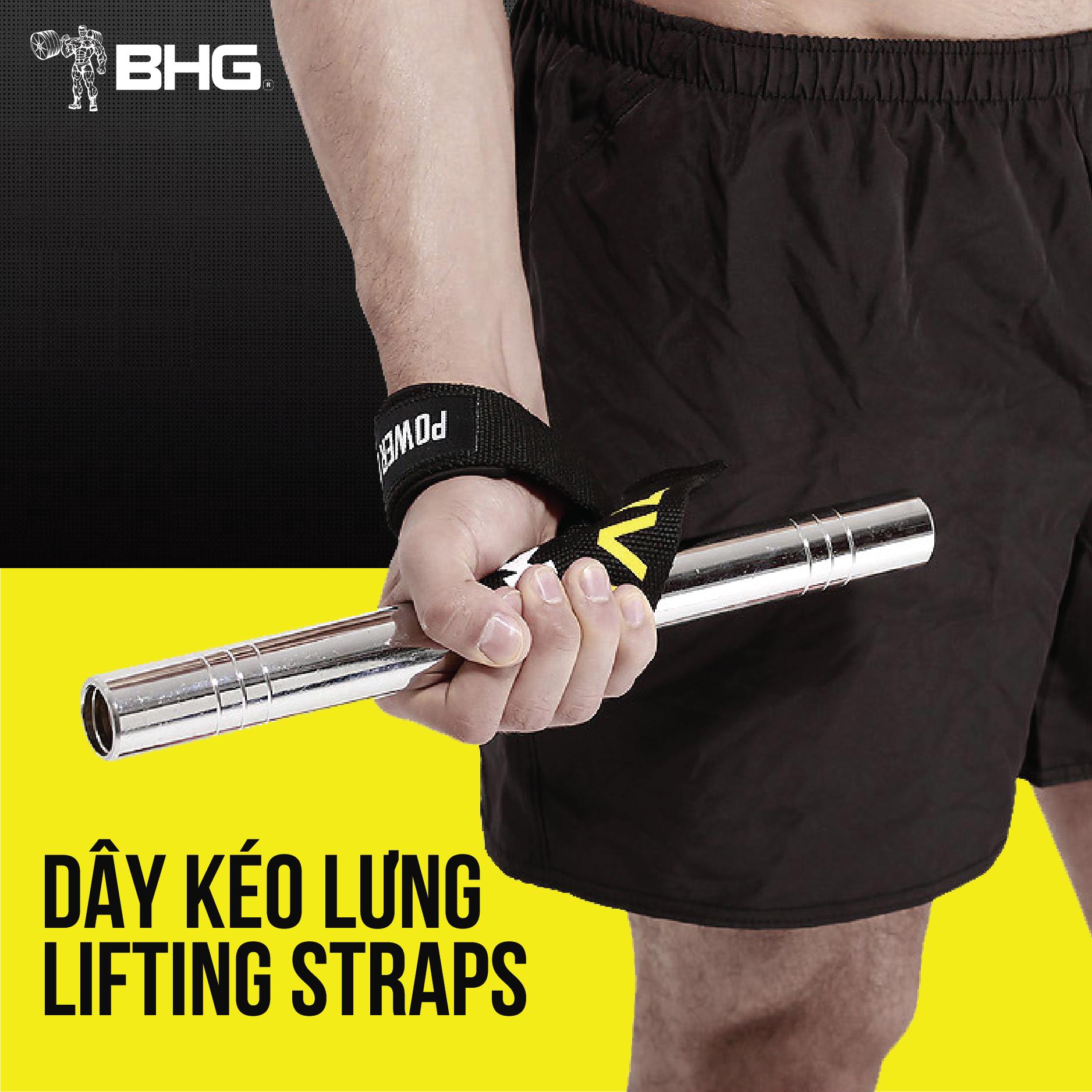 Dây kéo Lưng Lifting Straps hỗ trợ tập thể hình