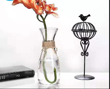 Bình hoa thủy tinh eo trang trí 350ml