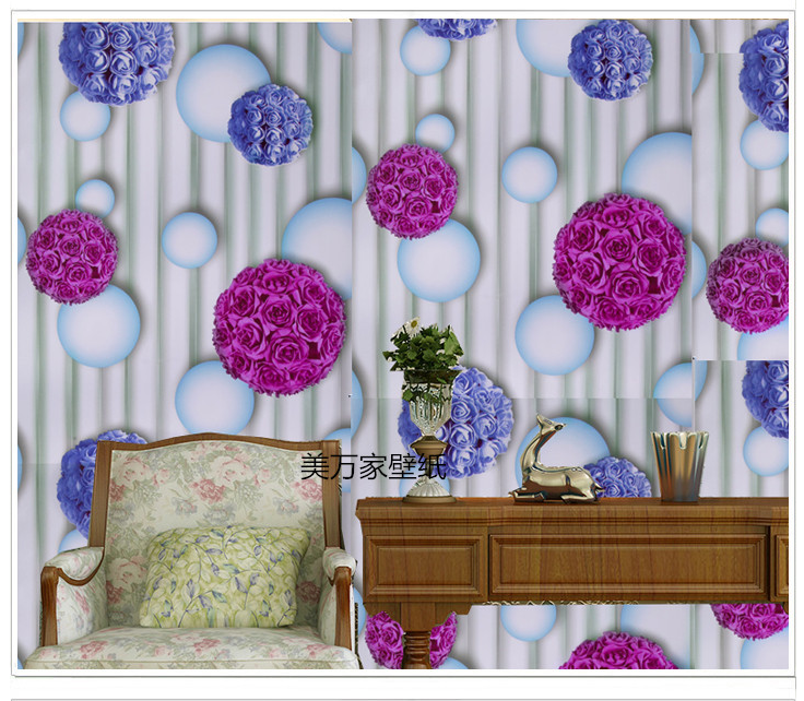 Cuộn 20m x 0.45m decal giấy dán tường tú cầu hoa keo sẵn bóc dán a032a