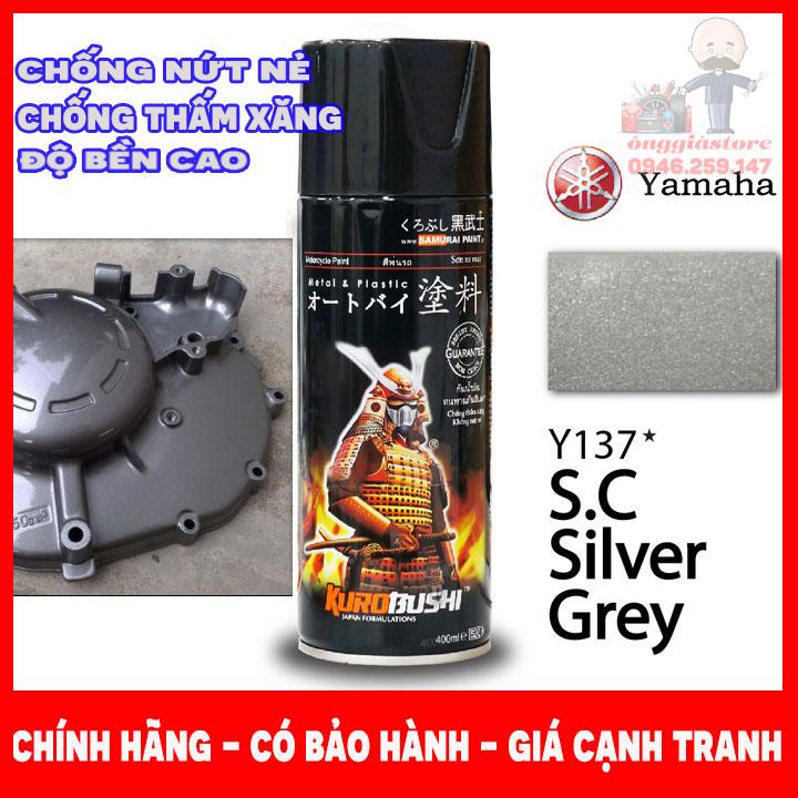SƠN SAMURAI PAINT XÁM BẠC Y137 - SƠN LỐC MÁY PT312