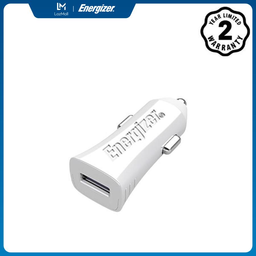 Sạc energizer cl dùng cho ô tô 1a 1 cổng màu trắng - dca1acwh3