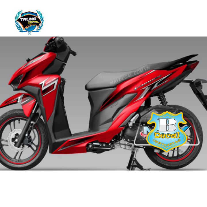 Tem rời xe vario 150 dán xe đỏ